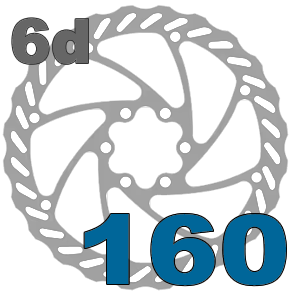 160 mm 6 děr