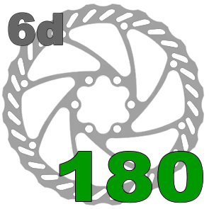 180 mm 6 děr