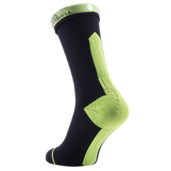 Ponožky SealSkinz Road Thin MidHydrostop žlutočerné vel.39-42