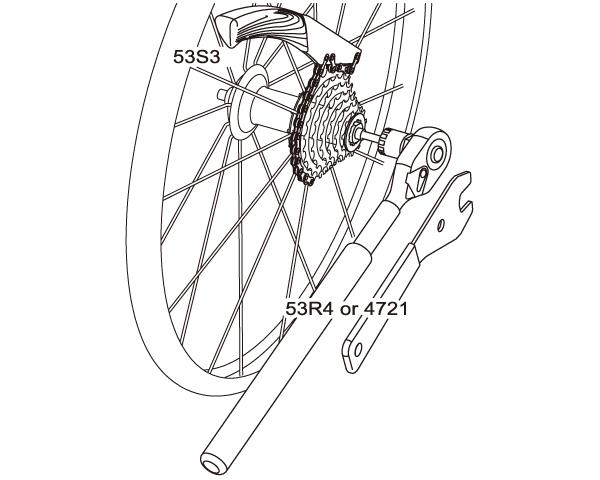 Stahovák kazety IceToolz 09B3 Shimano MF, Campagnolo