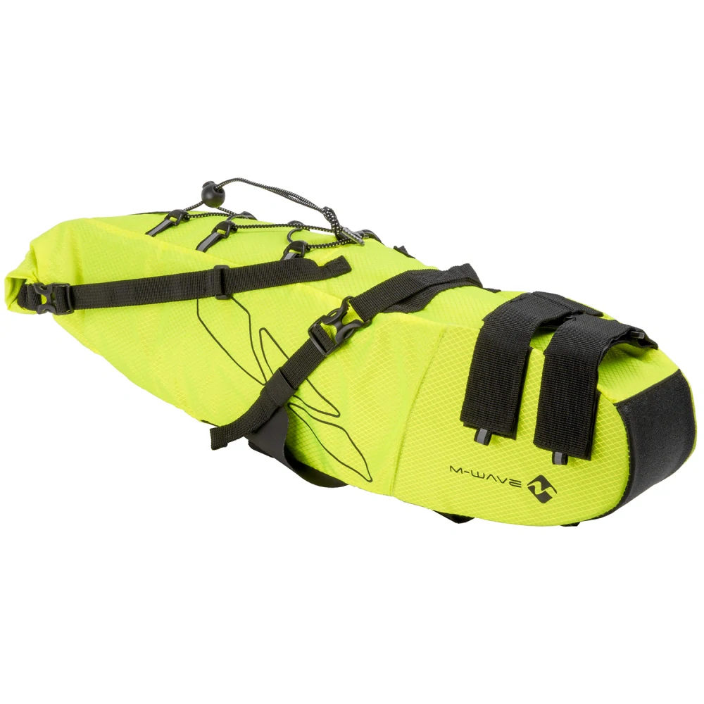 M-WAVE Rough Ride Saddle L neonově žlutá
