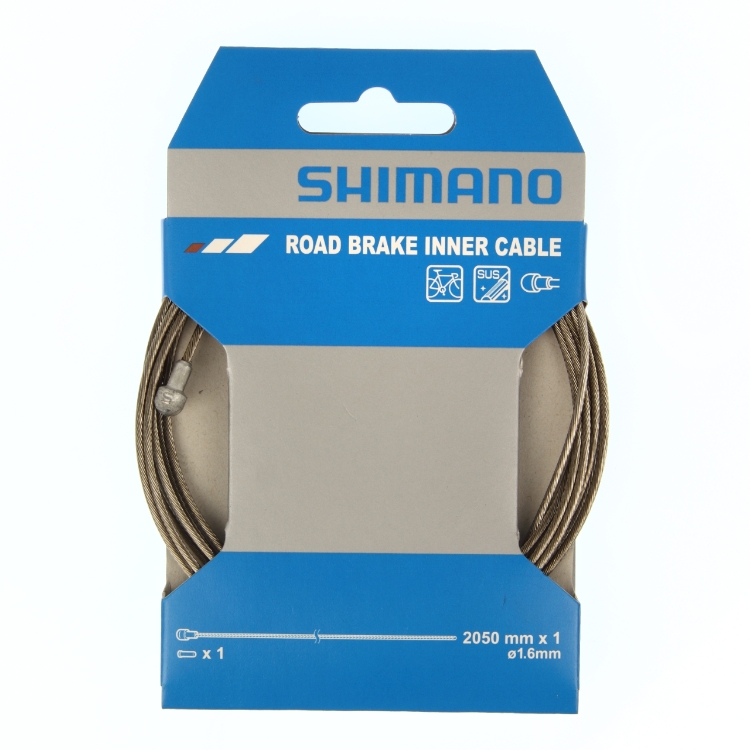Brzdové lanko Shimano Road Break 1,6 x 2050mm (nerez)