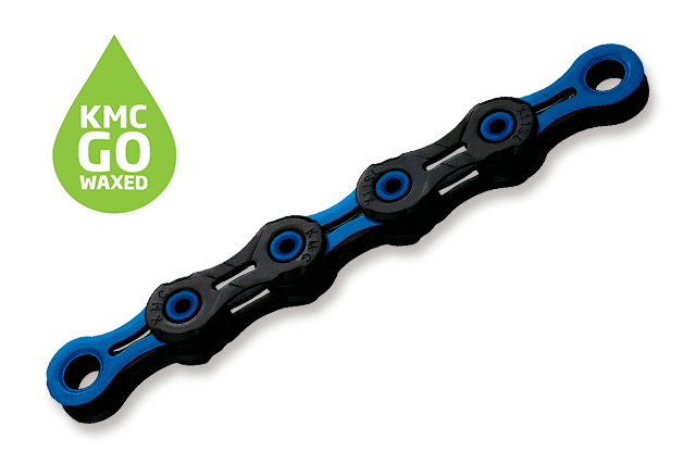 KMC DLC11 WAXED Black/Blue 118 článků