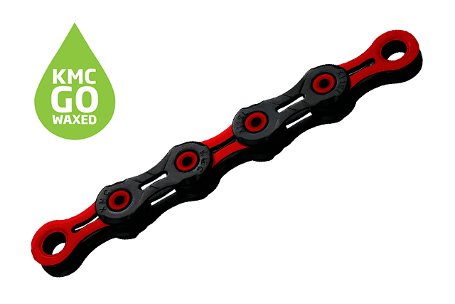 KMC DLC11 WAXED Black/Red 118 článků