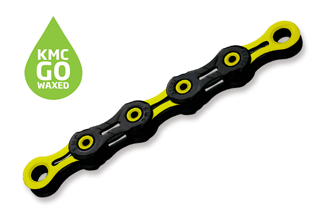 KMC DLC11 WAXED Black/Yellow 118 článků