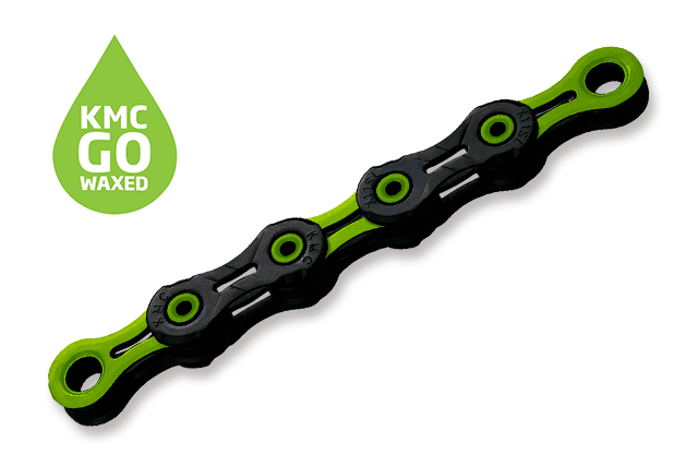 KMC DLC11 WAXED Black/Green 118 článků