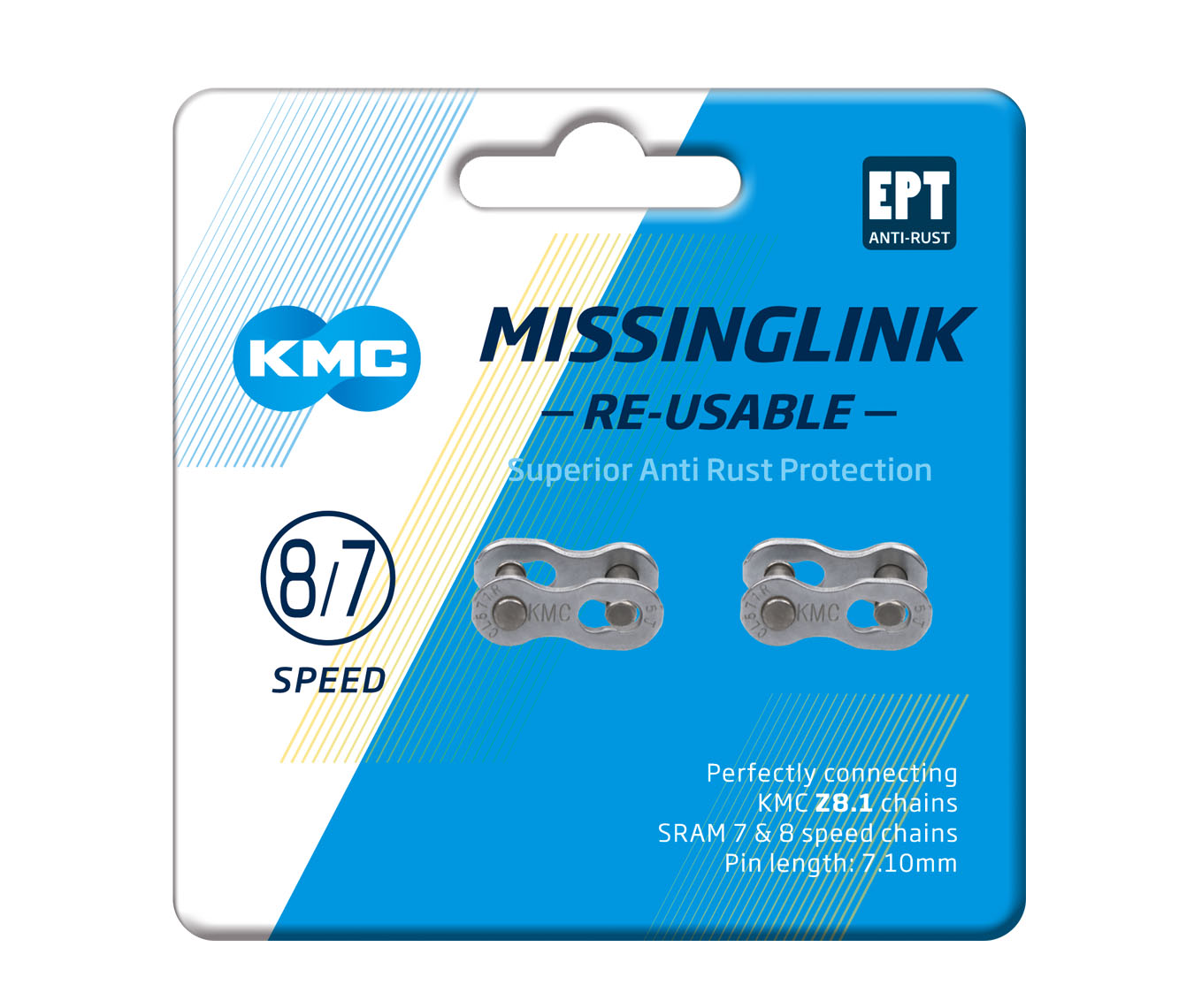 KMC MissingLink 7/8R EPT Silver 7,1 (2ks)