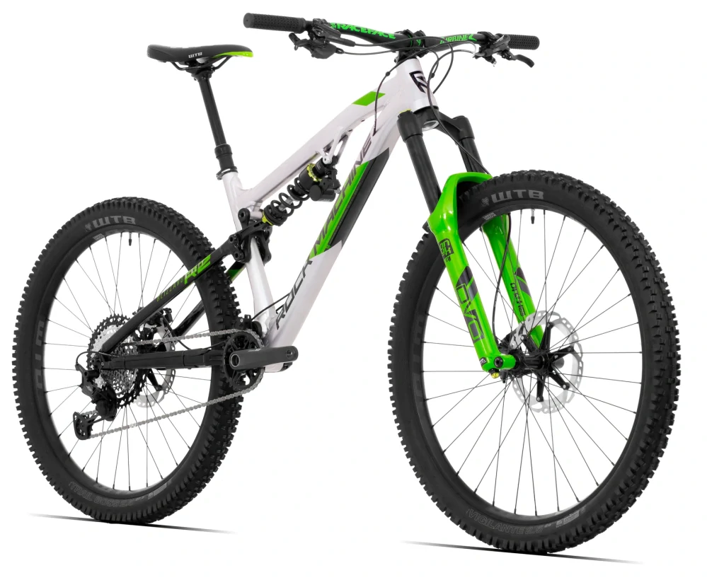 Rock Machine Blizzard 90-297 RZ stříbrná/černá/zelená (165-185 cm)