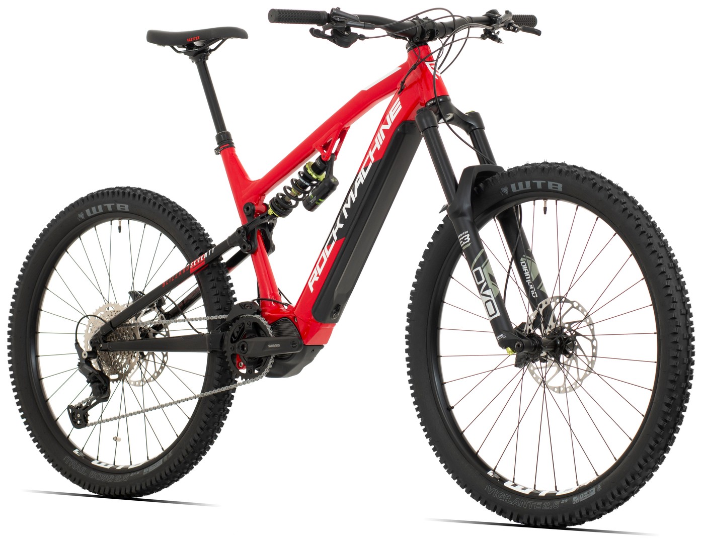 Rock Machine Blizzard e70-297 červená/bílá/černá (165-185 cm)