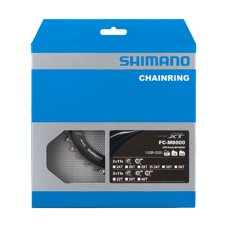 SHIMANO převodník XT FC-M8000-2 34 z 11 spd dvojpřevodník BB pro 34-24 z