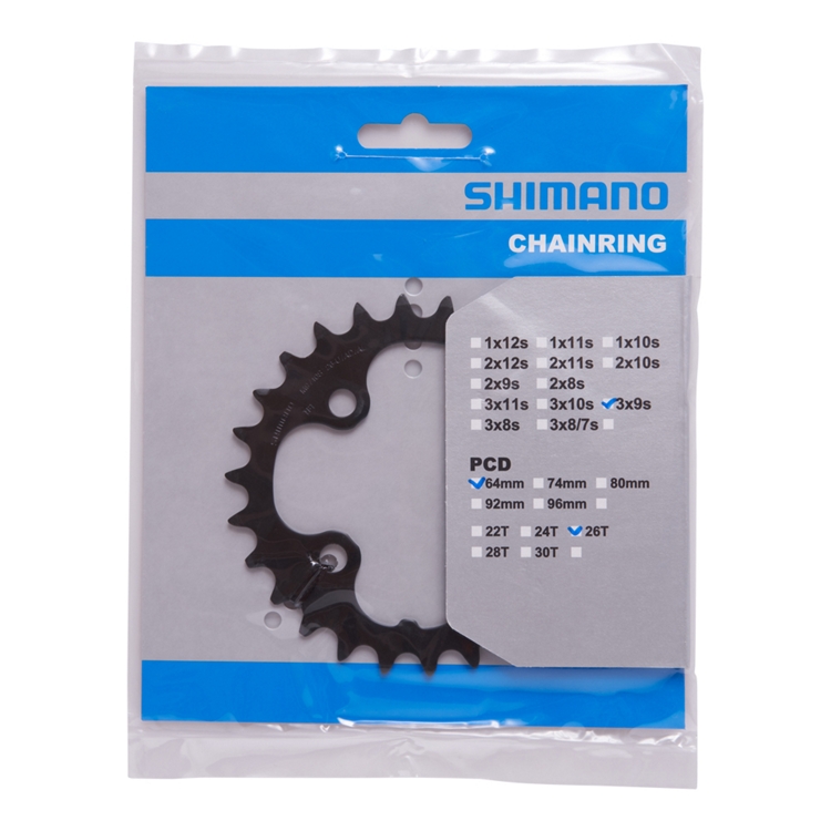 SHIMANO převodník MTB/Trekking-ostatní 26 z 10 spd trojpřevodník pro 48-36-26 z černý