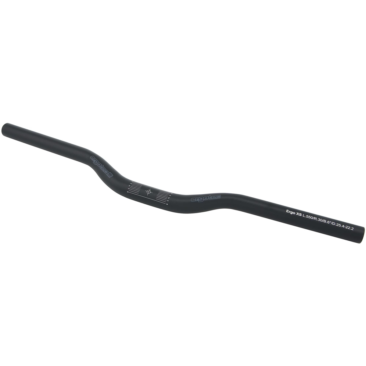 ERGOTEC ERGO 25,4/570mm 8°/5° černá