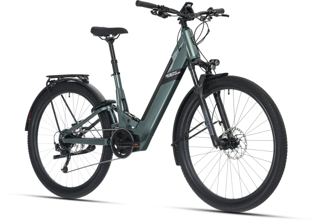 Rock Machine Crossride e450 FS Touring olivová (176–185 cm)