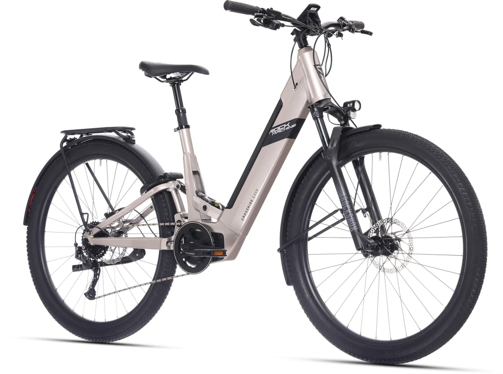 Rock Machine Crossride e450 FS Touring šedá (176–185 cm)