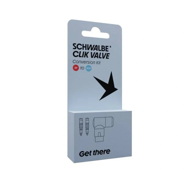 Schwalbe Valve Conversion Kit SV-SCV + Pump Adapter černá