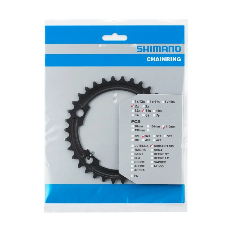 převodník 34z Shimano 105 FC-R7000 2x11 4 díry černý