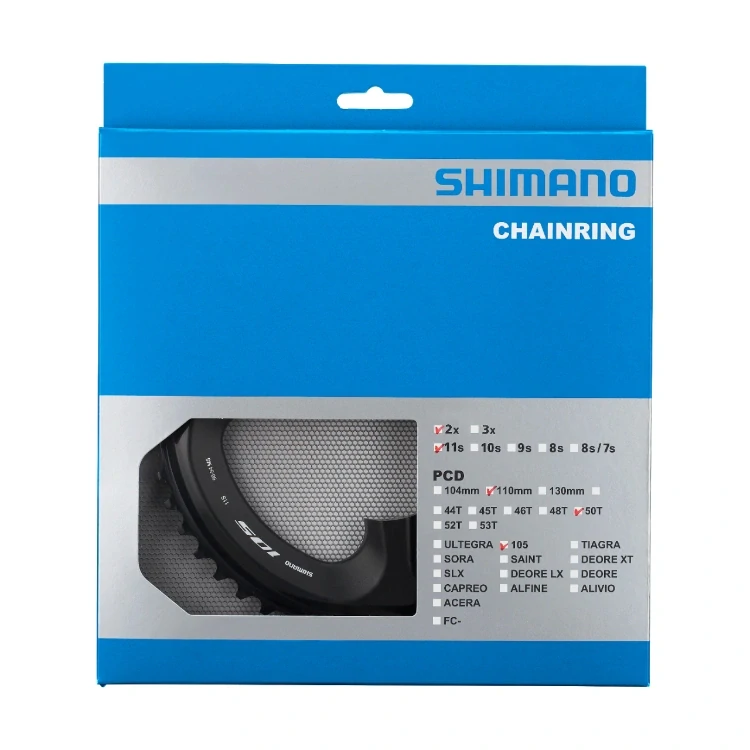 převodník 50z Shimano 105 FC-R7000 2x11 4 díry černý