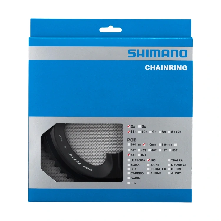 SHIMANO převodník 105 FC-R7000 52 z 11 spd dvojpřevodník MT pro 52-36 z černá