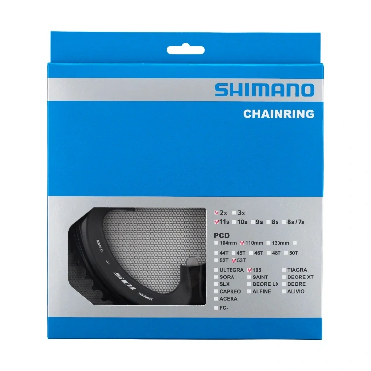 SHIMANO převodník 105 FC-R7000 53 z 11 spd dvojpřevodník MW pro 53-39 z černá