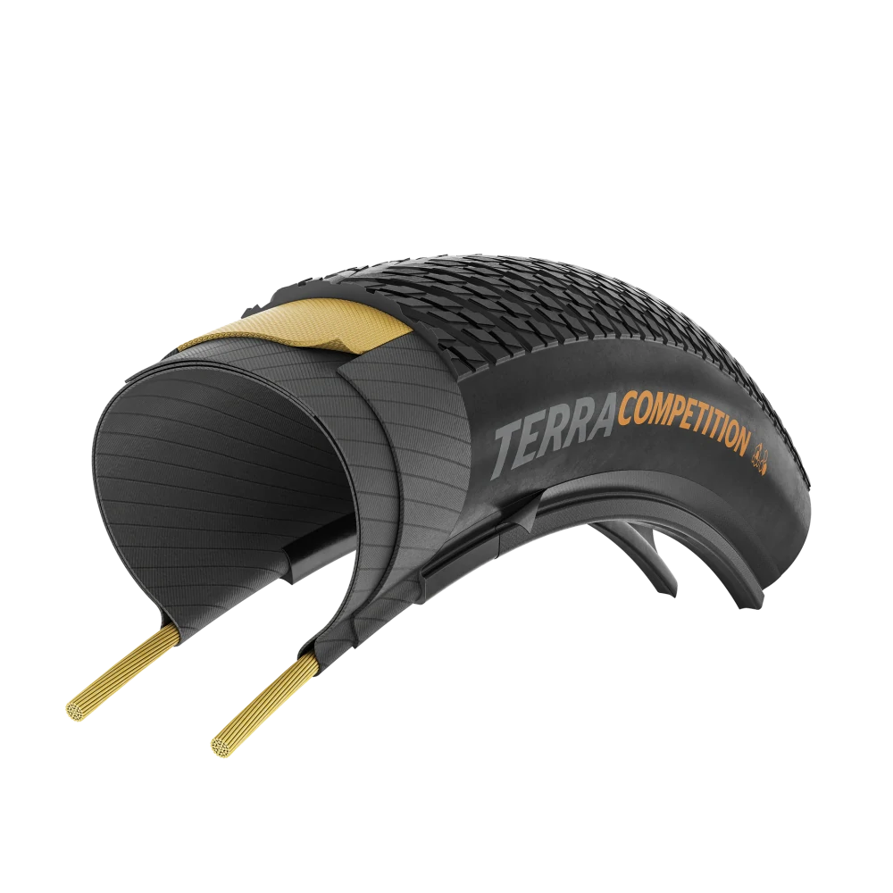 Continental Terra Competition Trail Grip 28x1.75" 45-622 TLR černá/hnědá (kevlar)