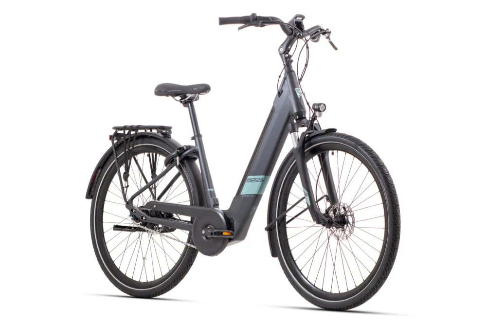 Rock Machine Cityride e250 šedá/oliv (170-190 cm)