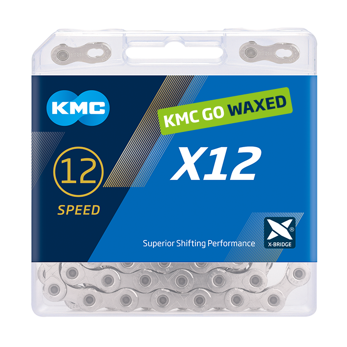 KMC X12 WAXED Silver 126 článků
