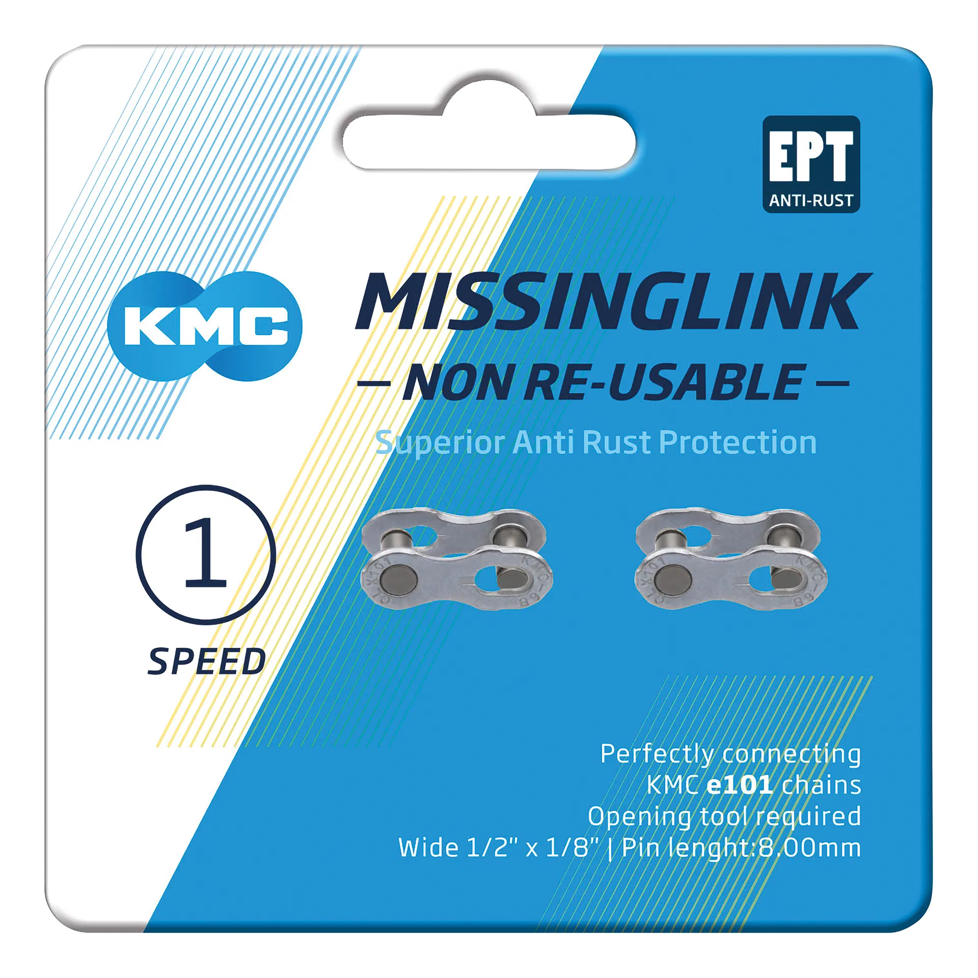 KMC MissingLink 101NR EPT Silver (2ks)