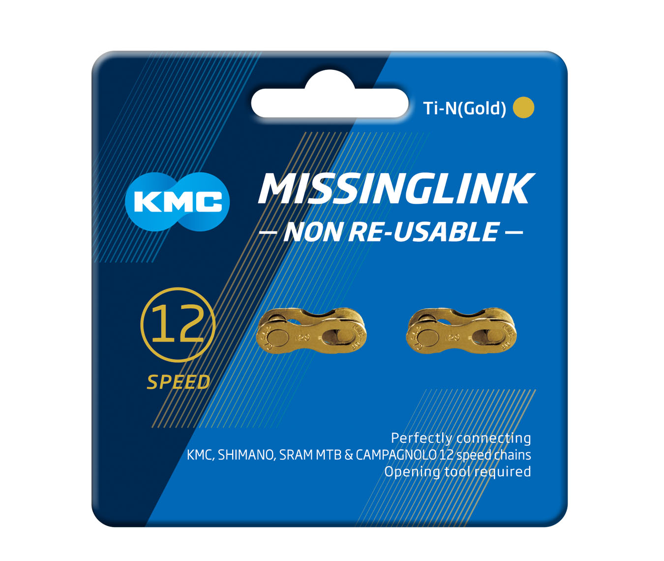 KMC MissingLink 12NR Ti-N Gold (2ks)