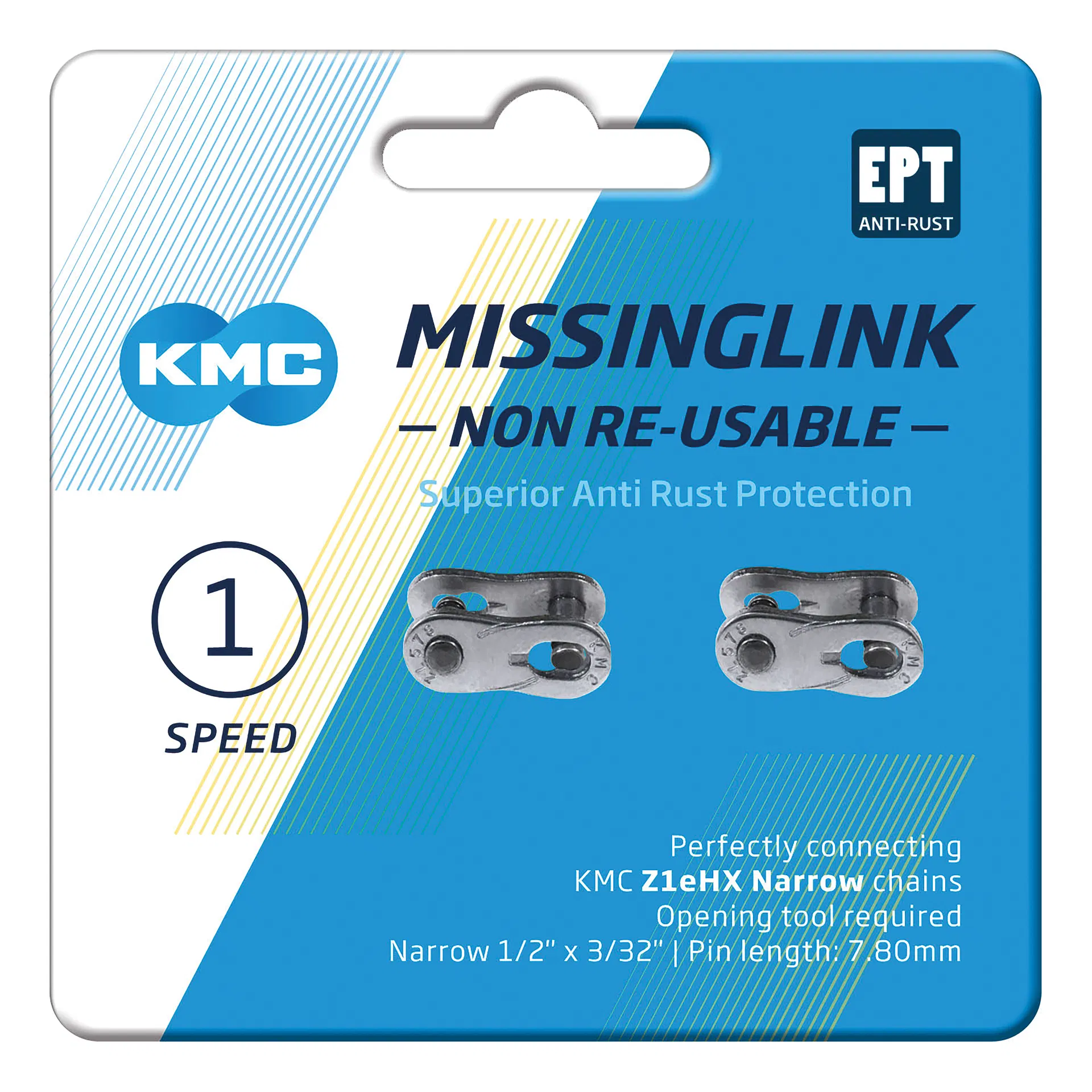 KMC MissingLink Z1eHX Narrow NR EPT Silver (2ks)