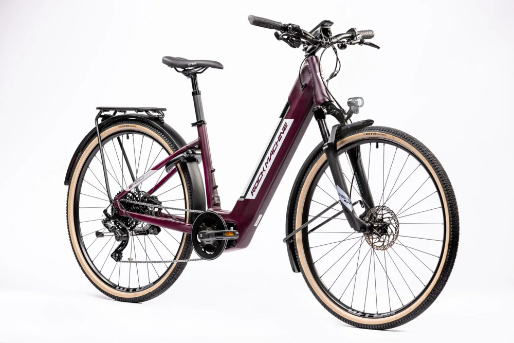 Rock Machine Crossride INT e450 Lady Touring vínová (175-195 cm)