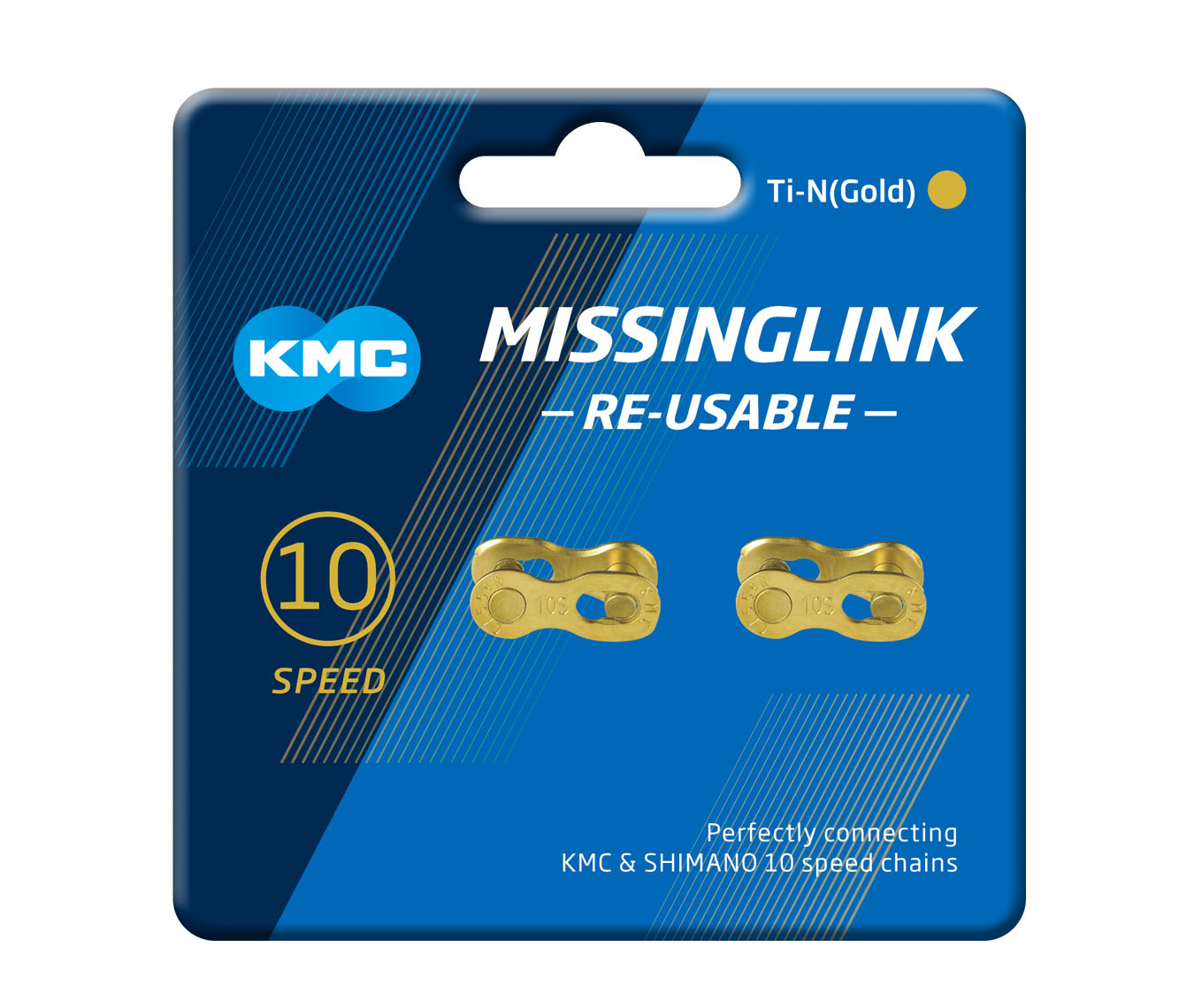 KMC MissingLink 10R Ti-N Gold (2 ks)