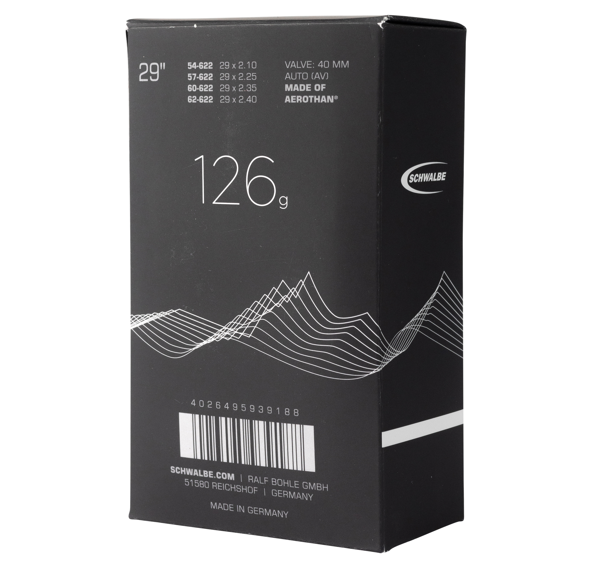 Schwalbe Aerothan Tube AV19AE+ AV 40mm