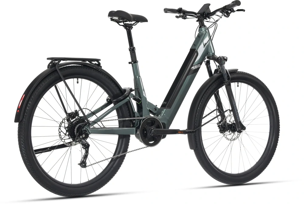 Rock Machine Crossride e450 FS Touring olivová (165–175 cm)