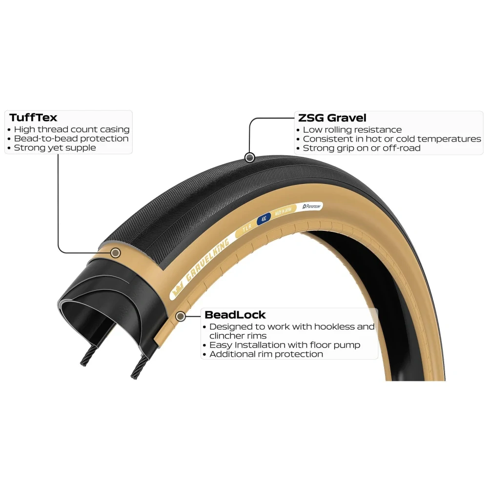 Panaracer GravelKing Slick TLR 28" 700x35 černá