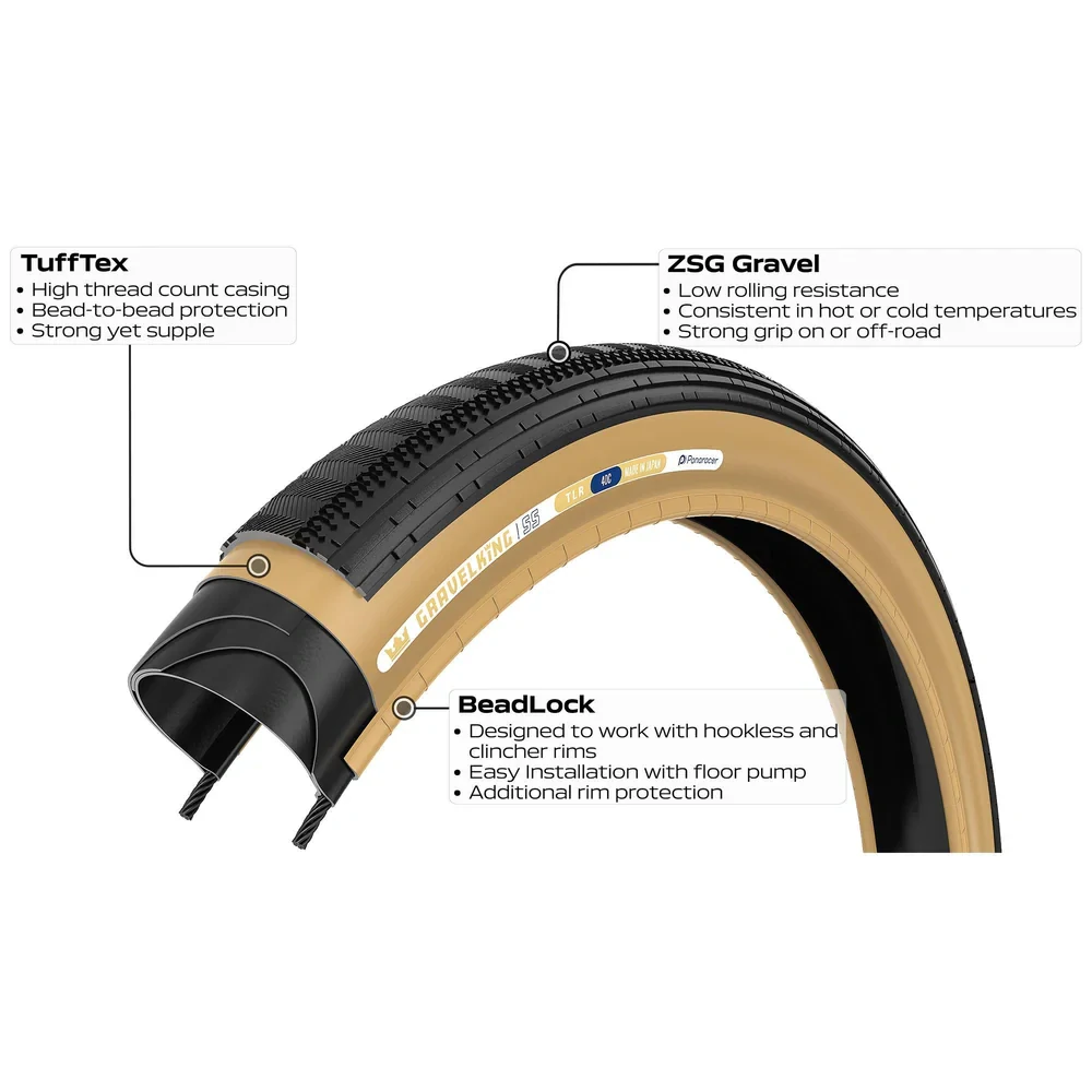 Panaracer GravelKing Semi Slick TLR 28" 700x40 černá