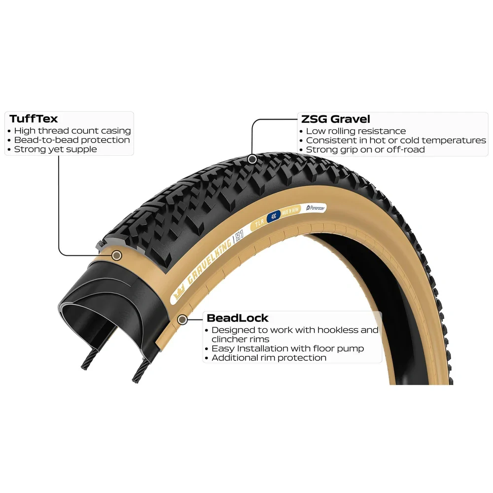 Panaracer GravelKing X1 TLR 28" 700x35 černá/hnědá 90TPI