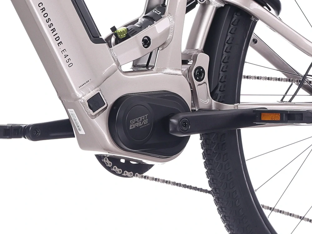 Rock Machine Crossride e450 FS Touring šedá (176–185 cm)