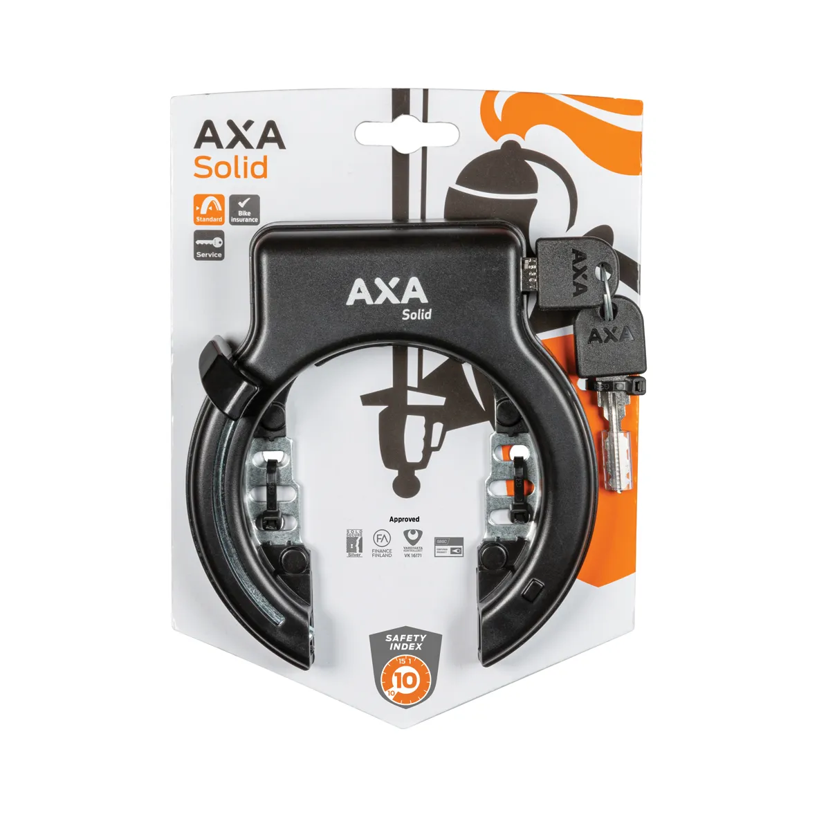 AXA Solid Retractable černá