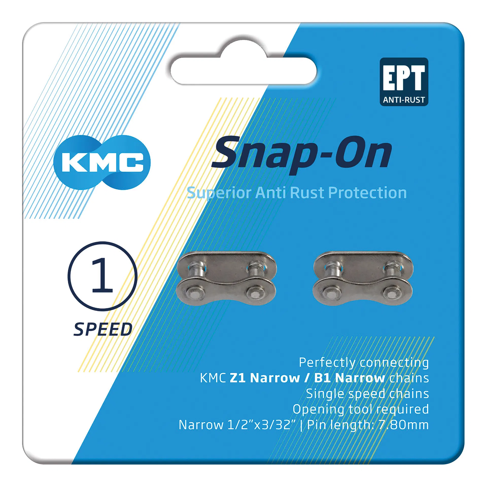 KMC Snap-On Narrow EPT Silver (2ks)