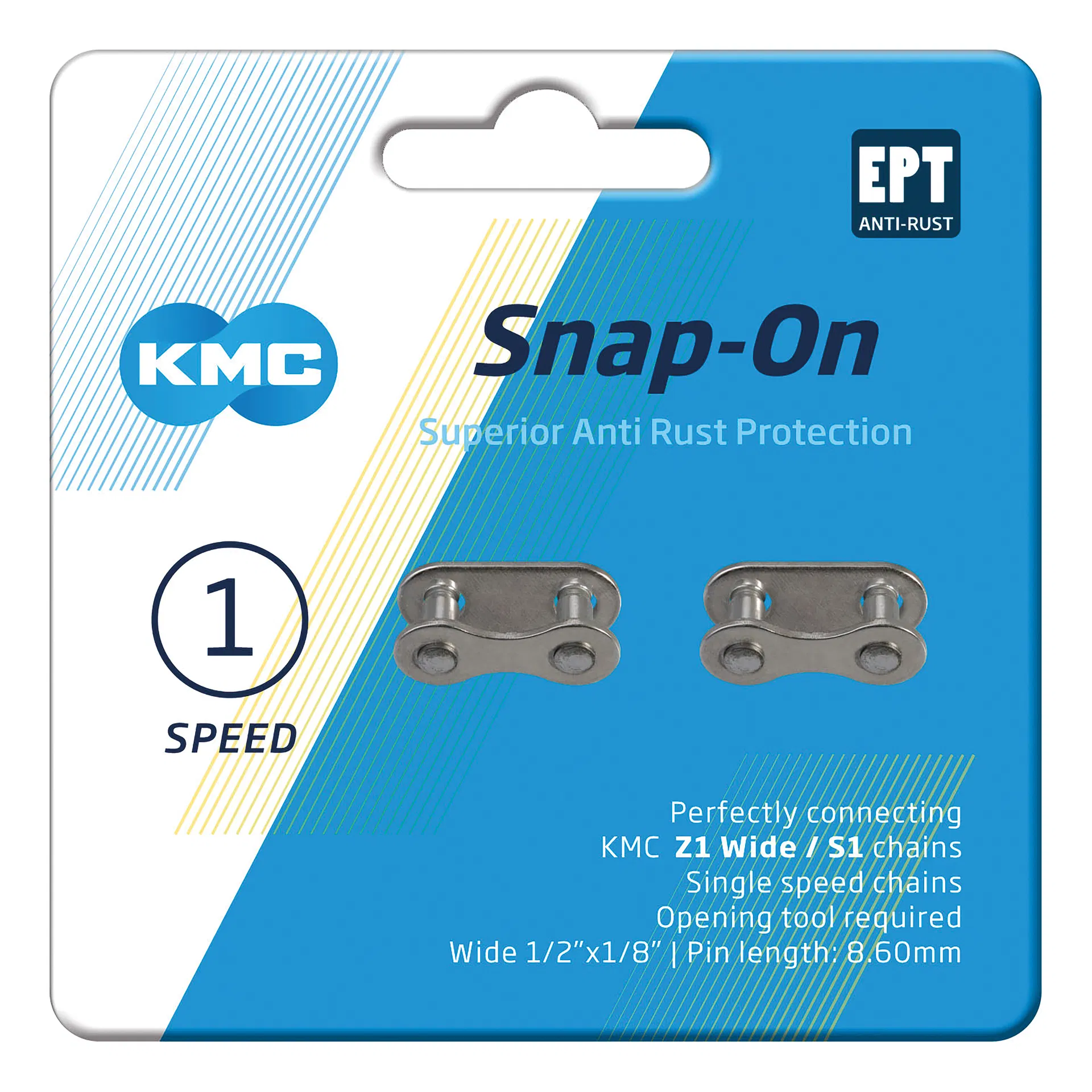 KMC Snap-On Wide EPT Silver (2ks)