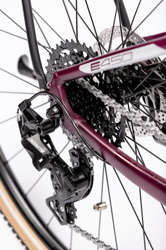 Rock Machine Crossride INT e450 Lady Touring vínová (175-195 cm)