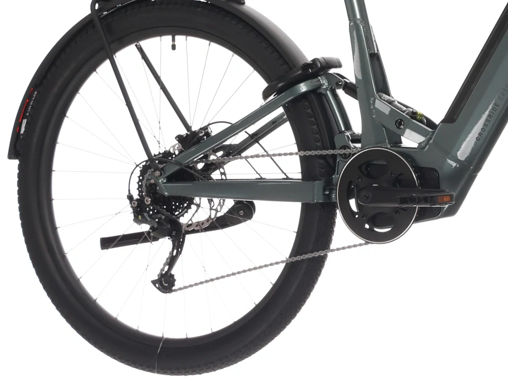 Rock Machine Crossride e450 FS Touring olivová (165–175 cm)
