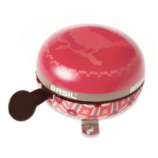 Cyklistický zvonek Ding-Dong Basil Boheme Vintage Red