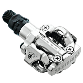 SHIMANO pedály MTB ostatní PD-M520 SPD zarážky SM-SH51 bez odrazek stříbrné