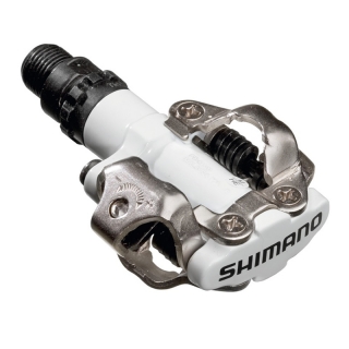 SHIMANO pedály MTB ostatní PD-M520 SPD zarážky SM-SH51 bez odrazek bílé