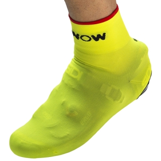 Reflexní potah na cyklistické boty Wowow Neonovězelený vel. 39-41
