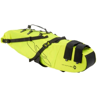 M-WAVE  Rough Ride Saddle L neonově žlutá