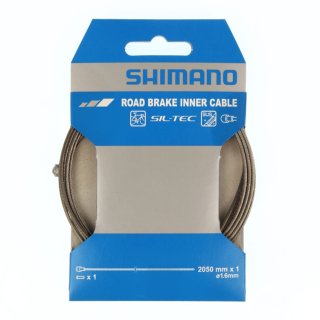 SHIMANO brzdové lanko s povlakem SIL-TEC 1,6x2050 mm nerez ocel + koncovky