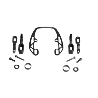 EVO2 adapter, for one brake, black, incl. EVO2 mounting plate, black (PU = 1 piece)