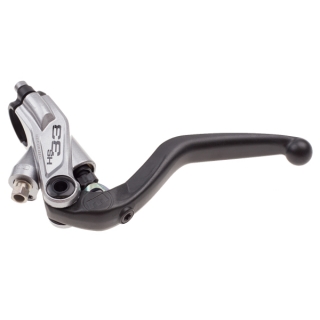 Master HS33 silver, suitable for mounting left or right, 4-finger lever blade with ball-end, black (PU = 1 piece)